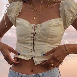 Princess Polly Yellow Allyson Top